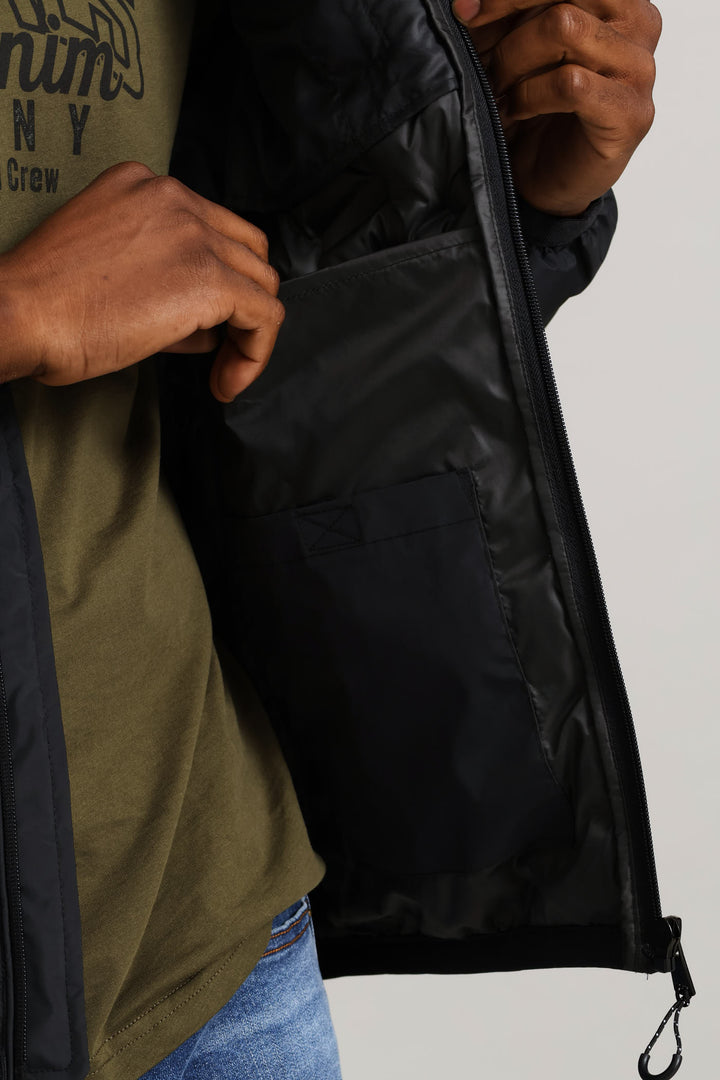 Black Heat Seal Puffer - Black