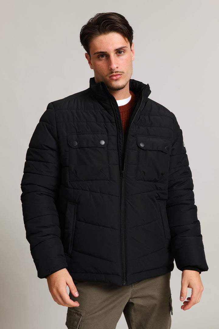Black Funnel Cargo Pocket Padded - Black