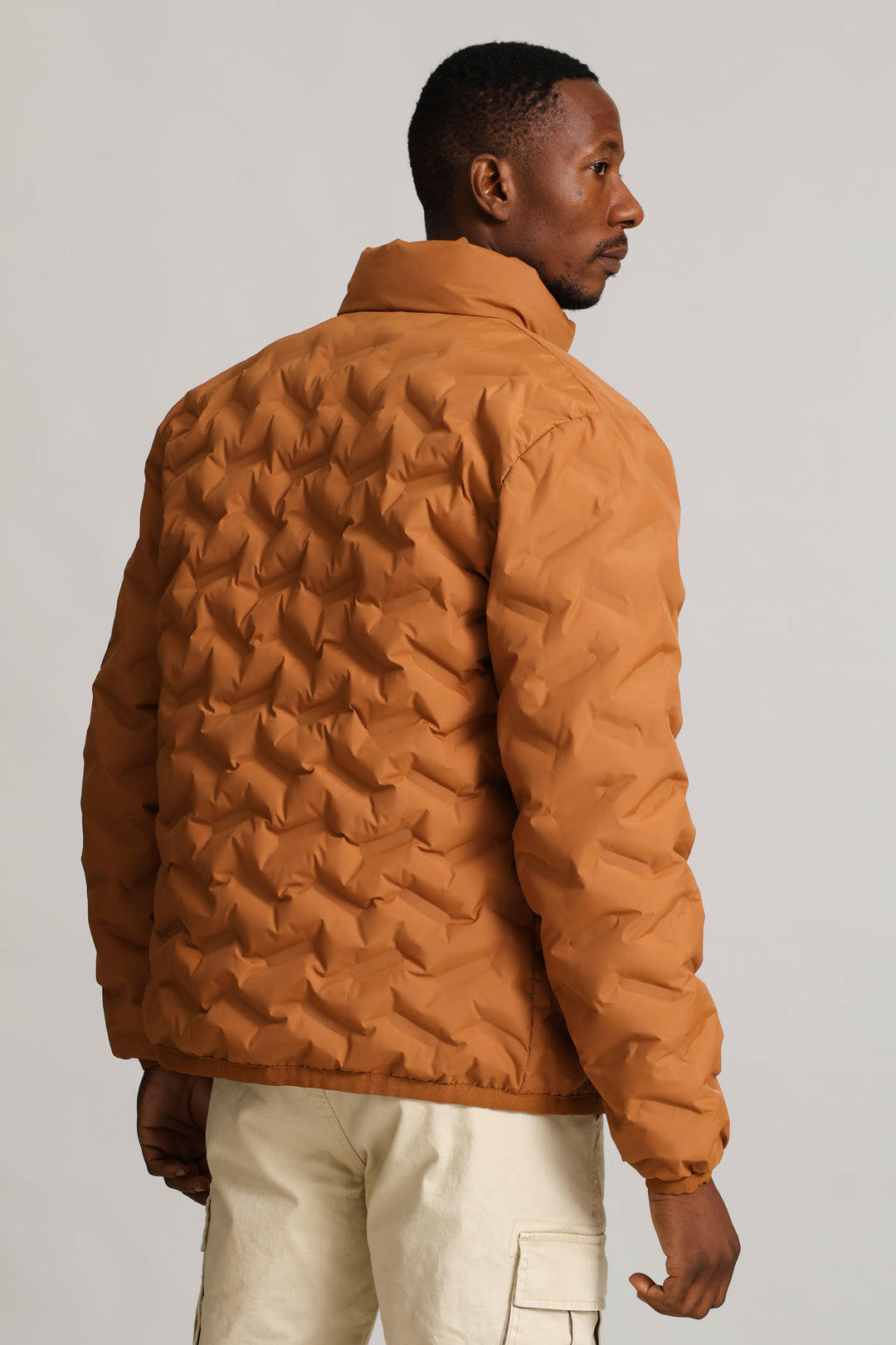 Golden Brown Heat Seal Puffer - Brown