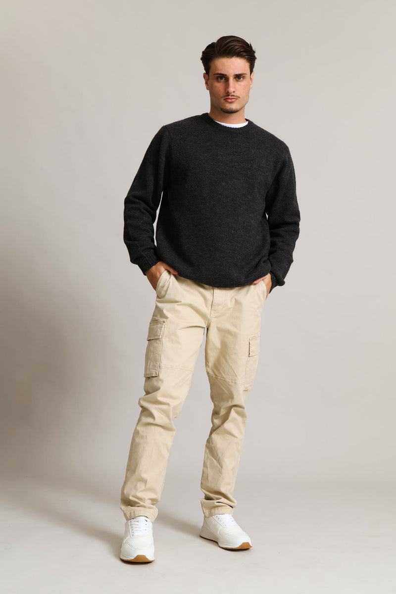 Plain Crew Knitwear - Charcoal Melange