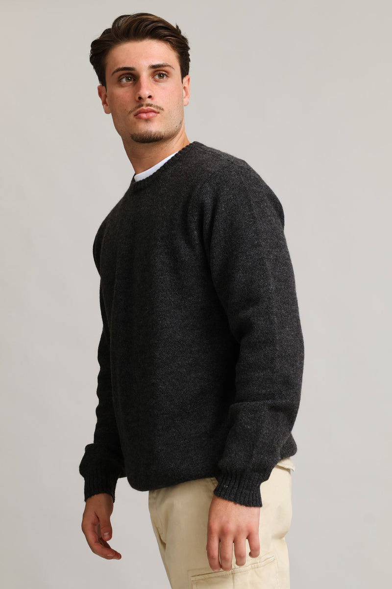 Plain Crew Knitwear - Charcoal Melange