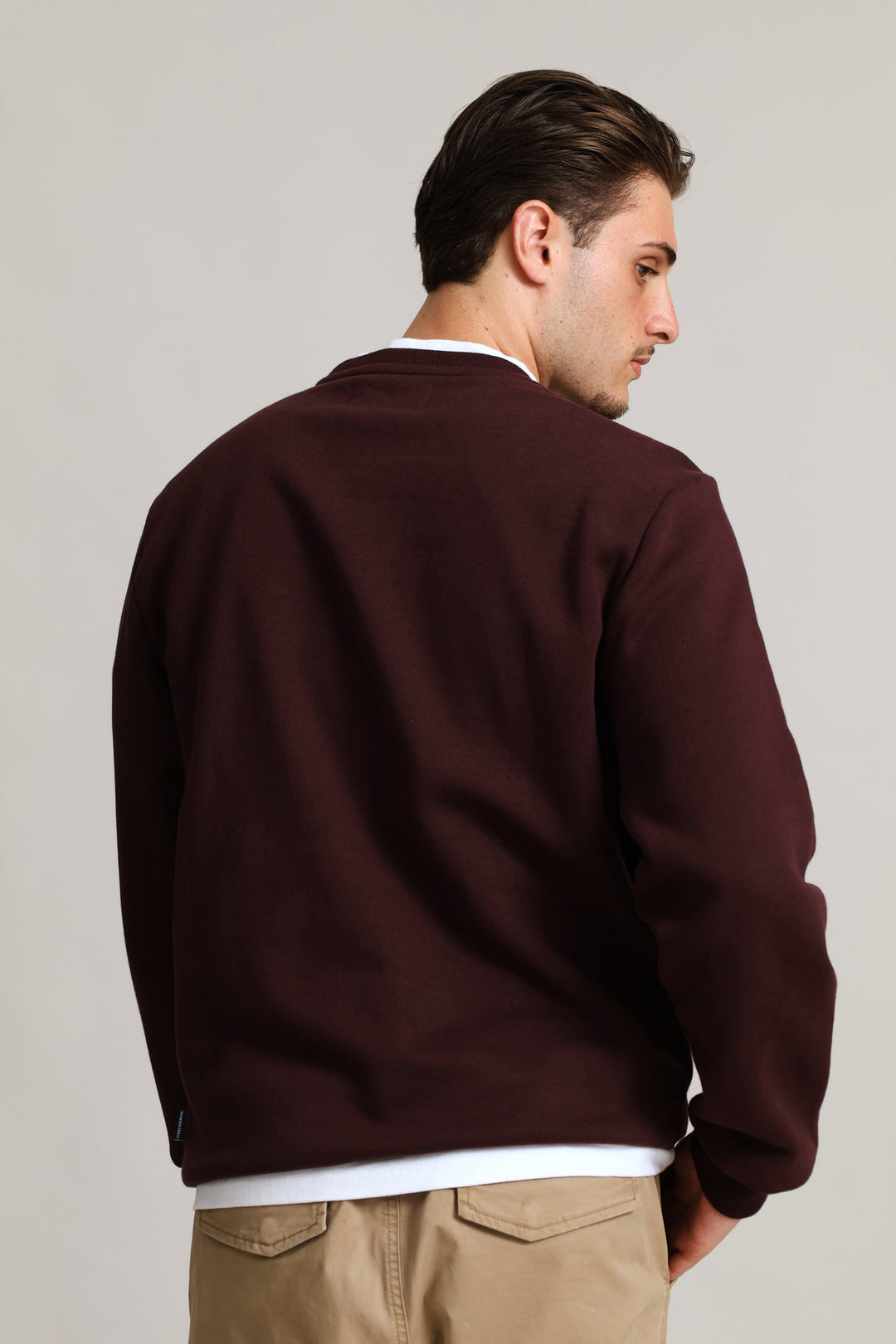 Sweat Crew Top - Burgundy