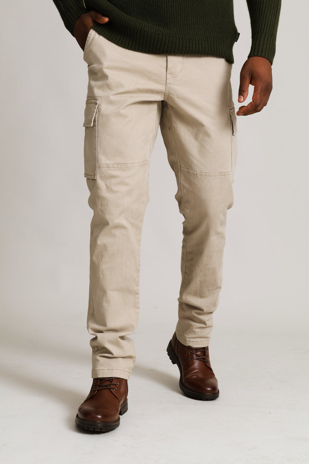 Cargo Pocket Pant - Stone