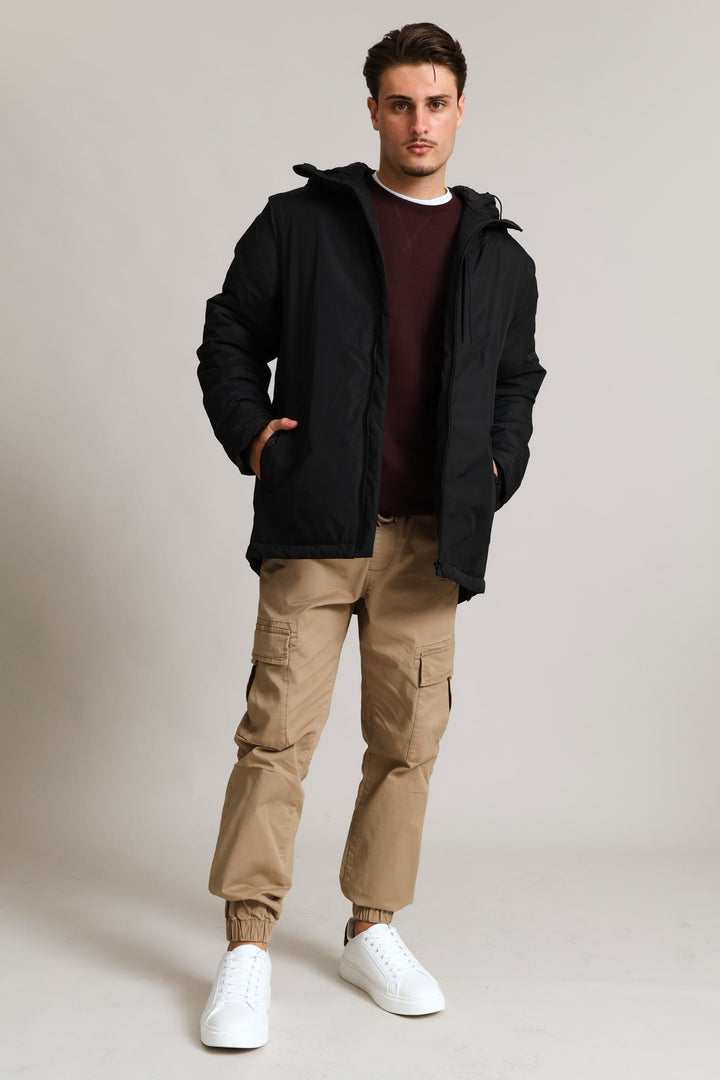 Hooded Shell Jacket - Black