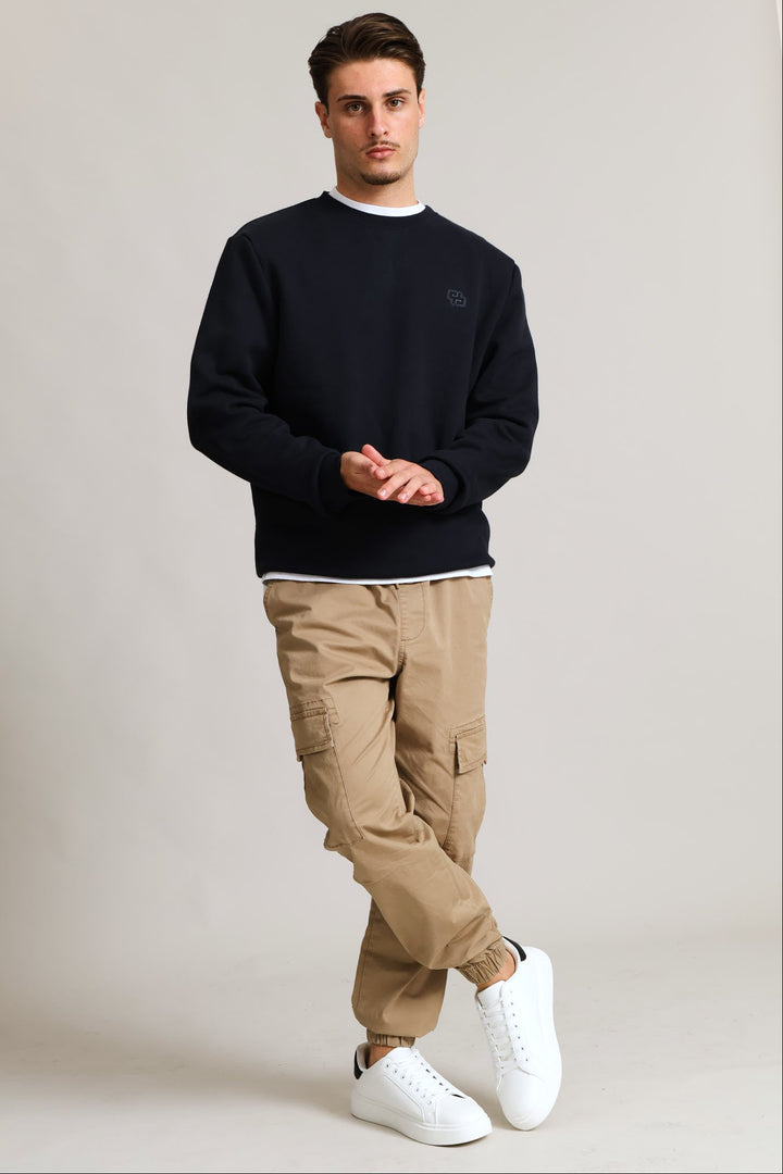 Sweat Crew Top - Navy