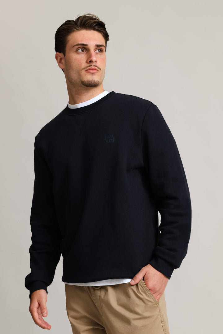 Sweat Crew Top - Navy
