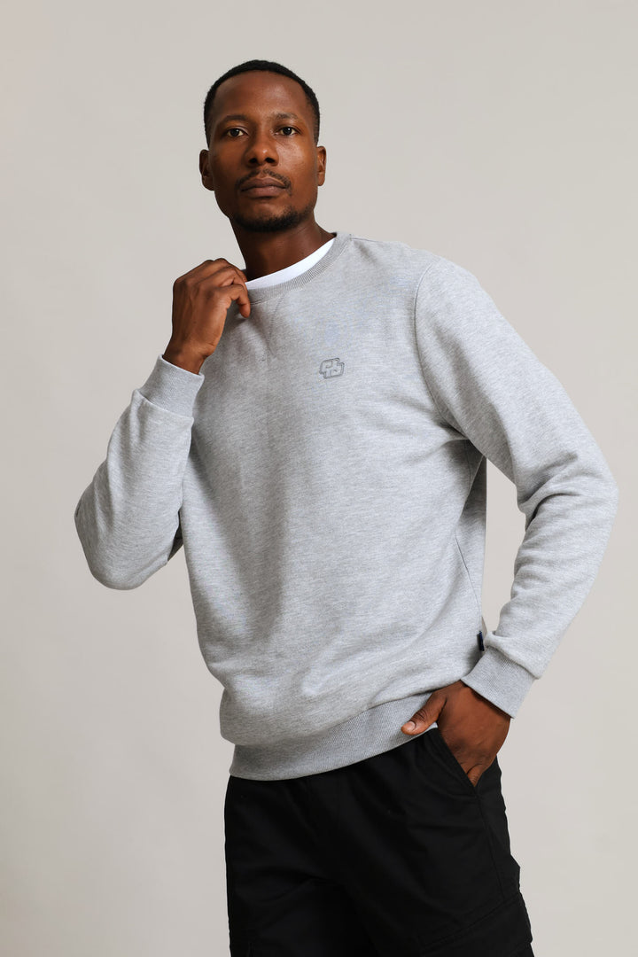 Sweat Crew Top - Grey Melange
