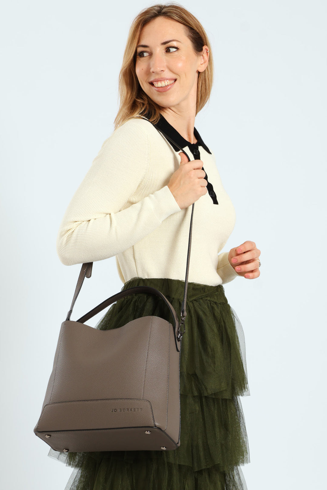 Madison Bucket Bag - Grey