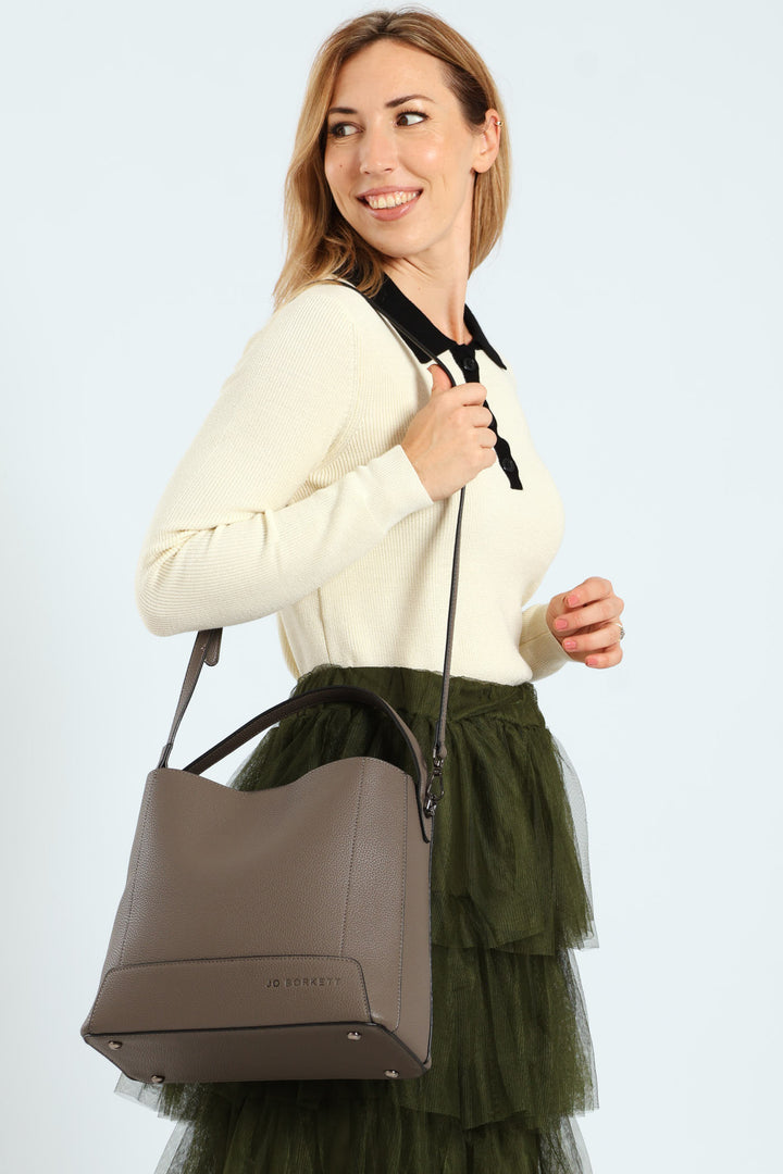 Madison Bucket Bag - Grey