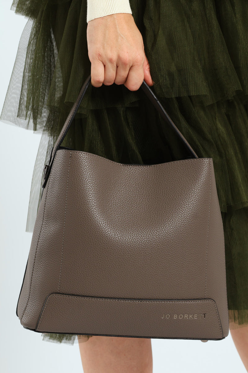 Madison Bucket Bag - Grey