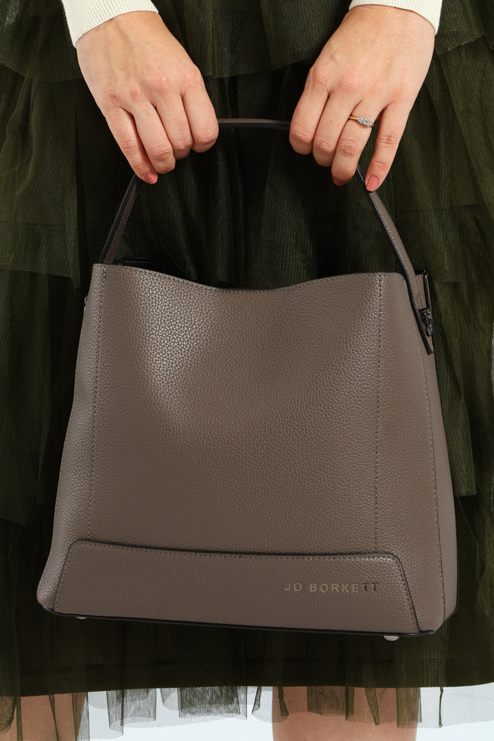 Madison Bucket Bag - Grey