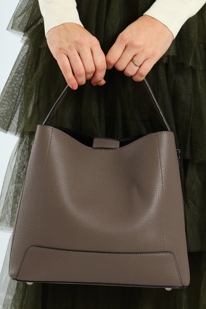 Madison Bucket Bag - Grey