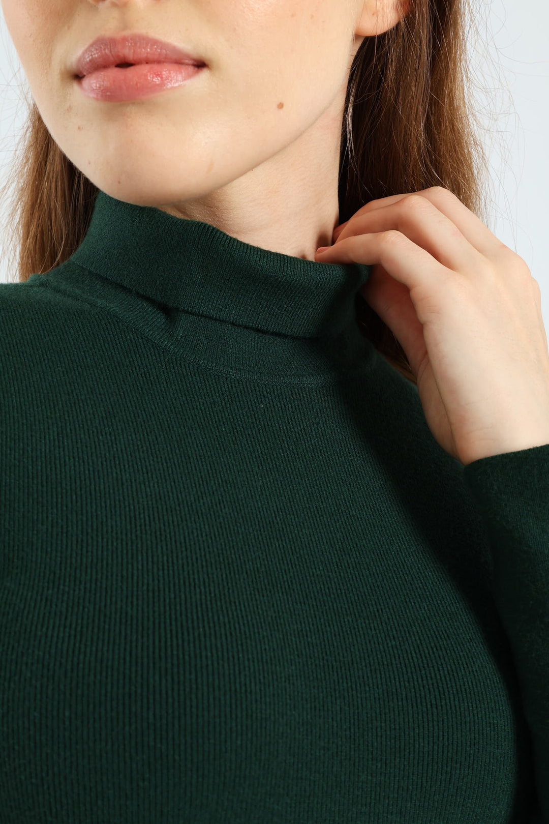 Turtleneck Mini Sweater Dress