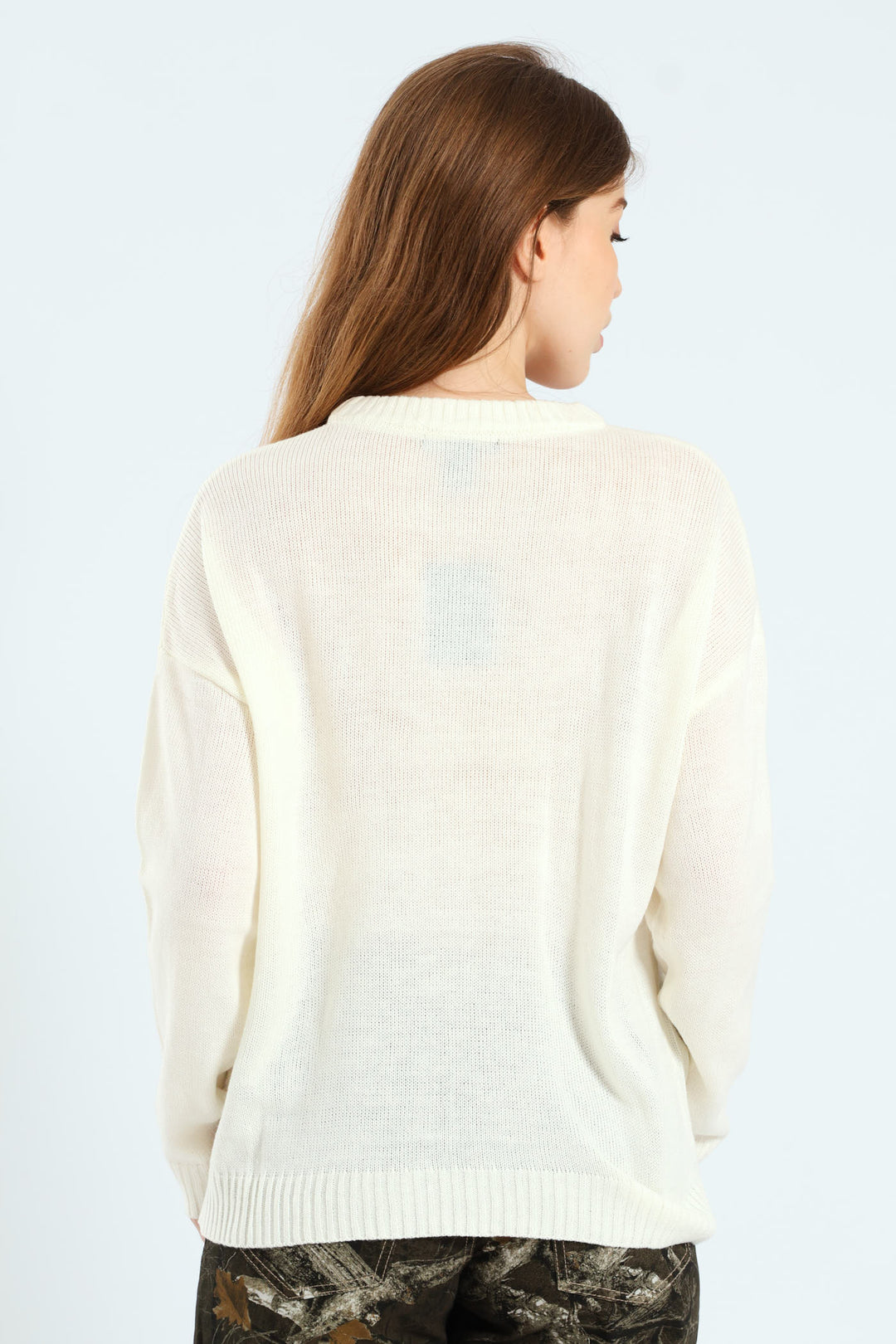 Cowgirl Graphic Sweater - White