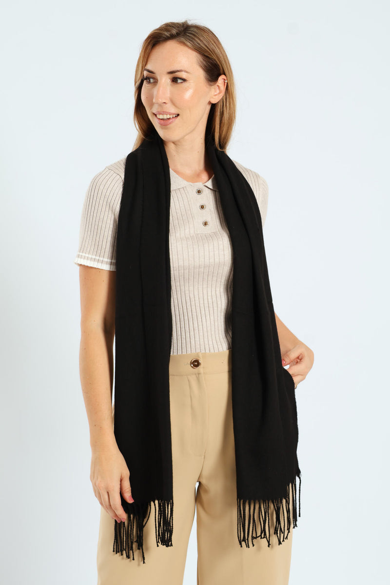 Plain Scarf - Black