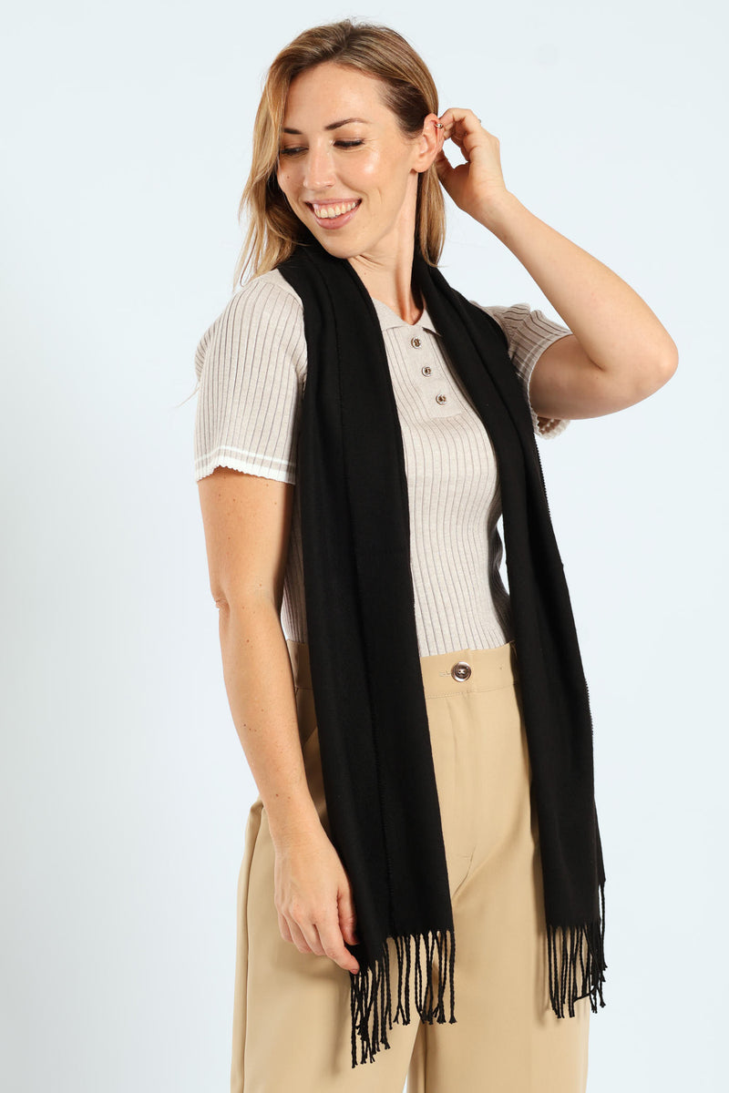 Plain Scarf - Black
