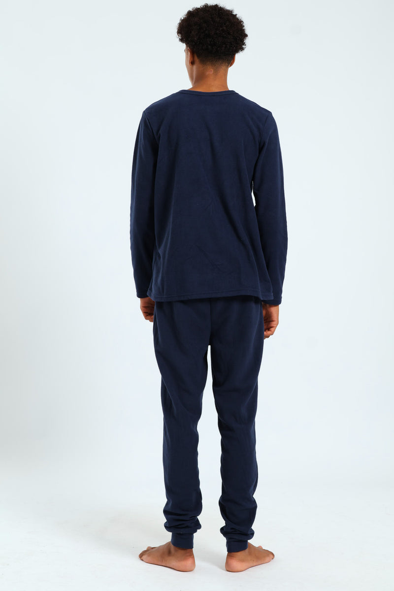 Boys Los Angeles Applique Sleep Top - Navy