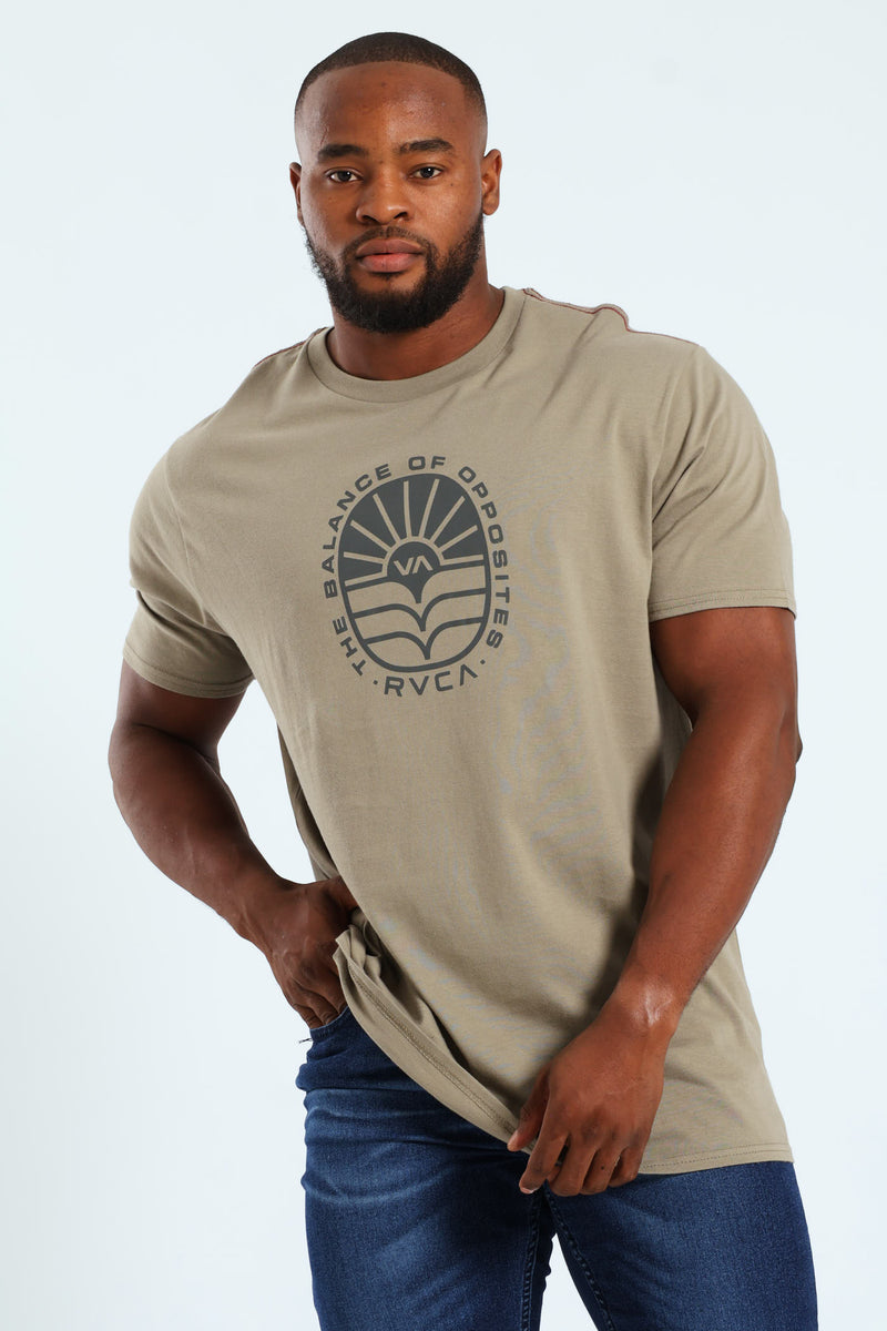 AG Seal Red Stitch Tee - Taupe