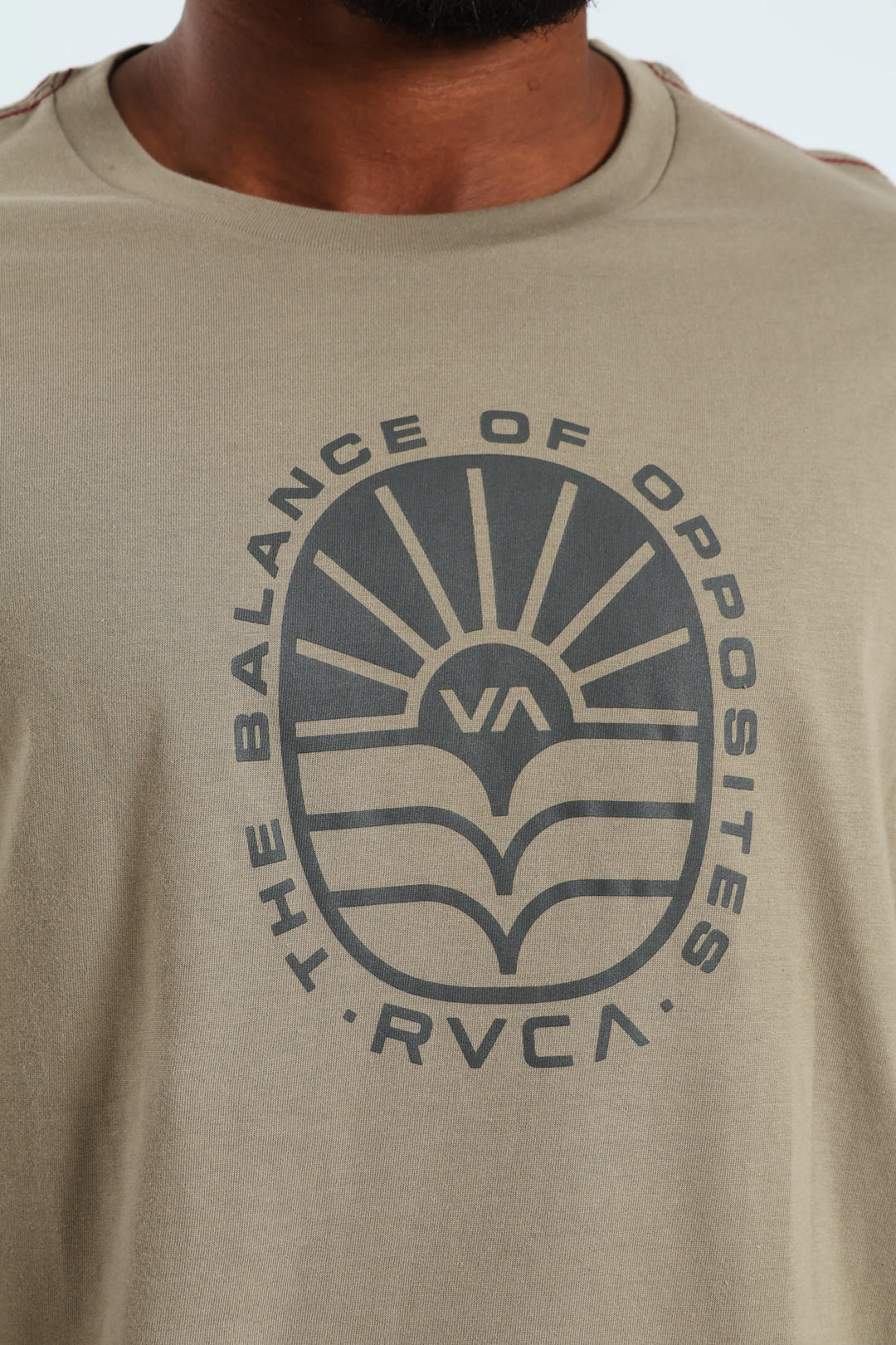 AG Seal Red Stitch Tee - Taupe