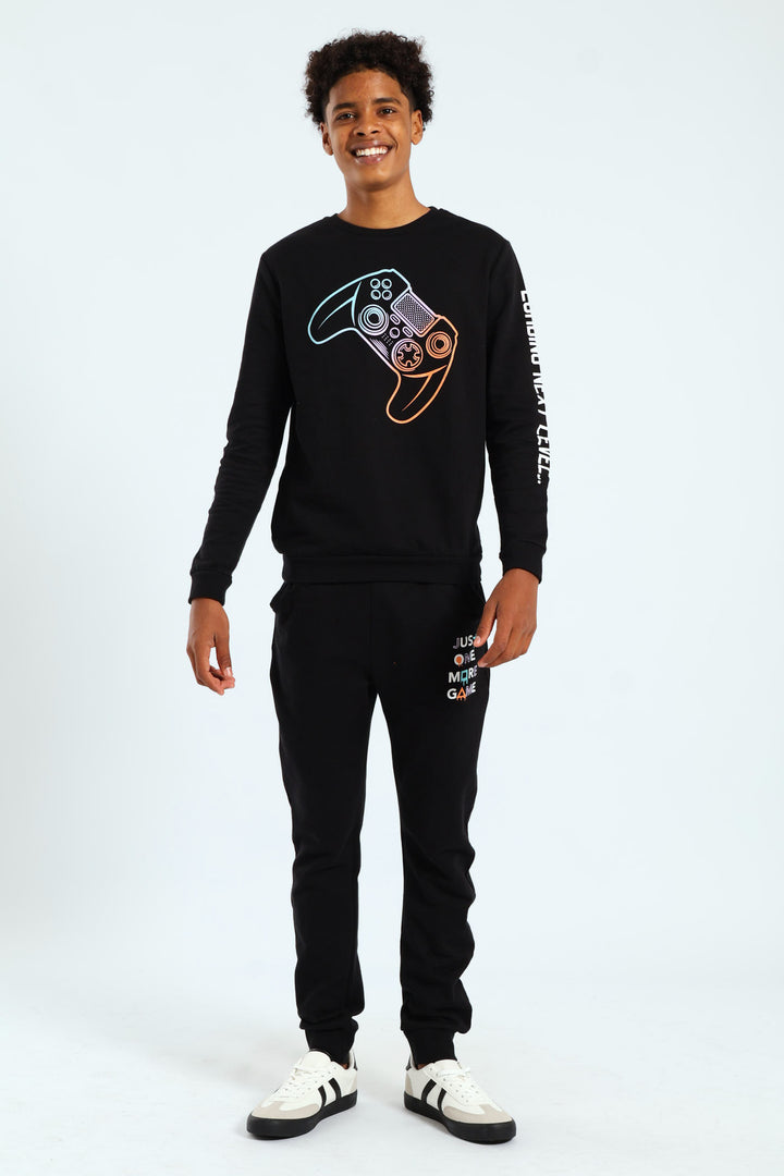 Boys Gamer Jogger - Black