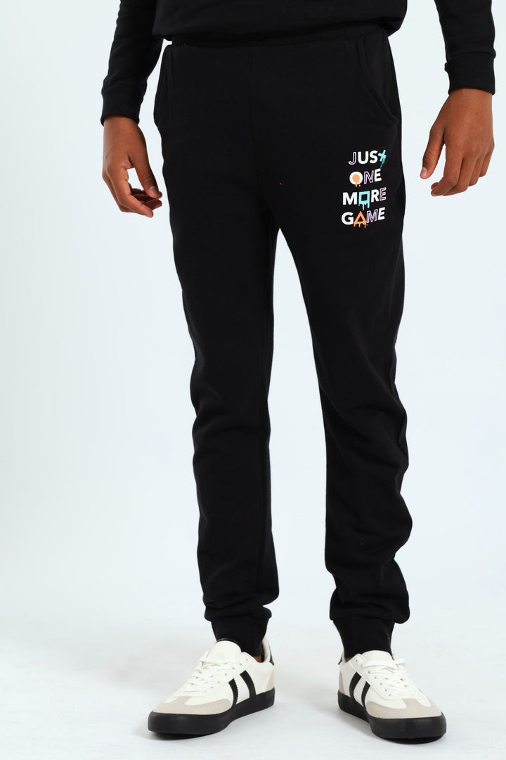 Boys Gamer Jogger - Black