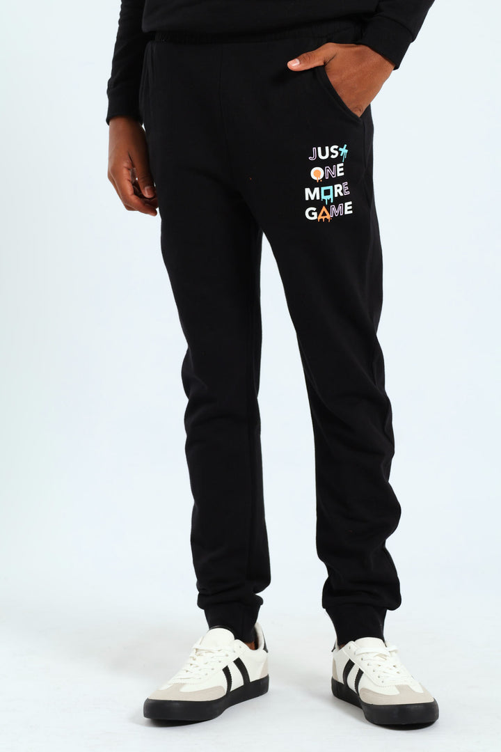Boys Gamer Jogger - Black