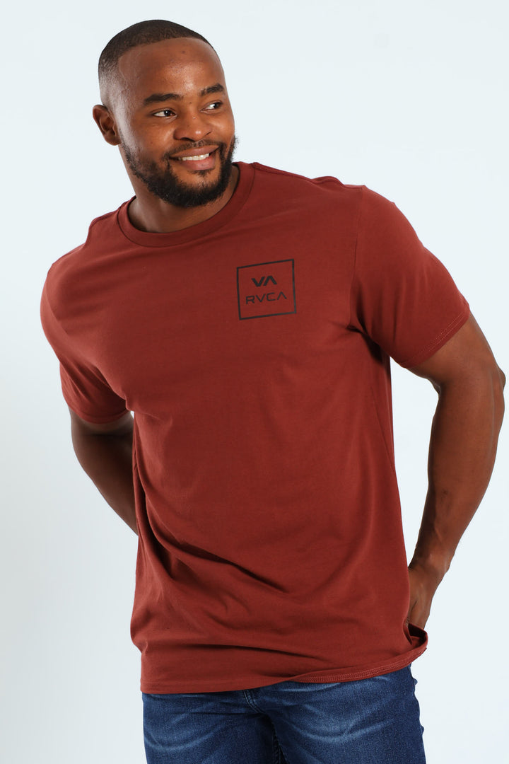 VA All The Way Red Stitch Tee - Brick