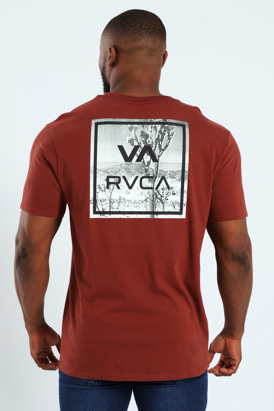 VA All The Way Red Stitch Tee - Brick