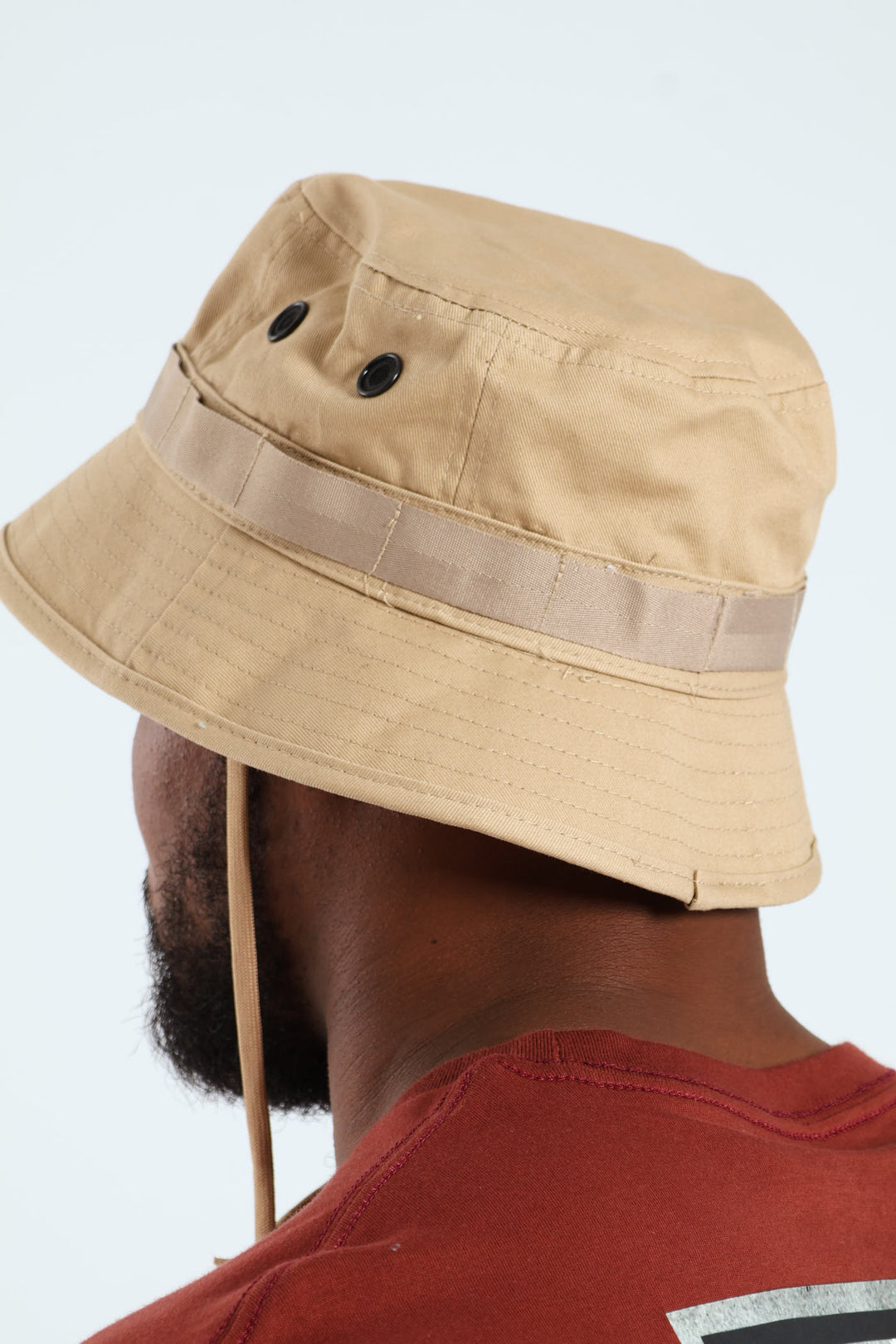 Drawstring Bucket Hat - Taupe