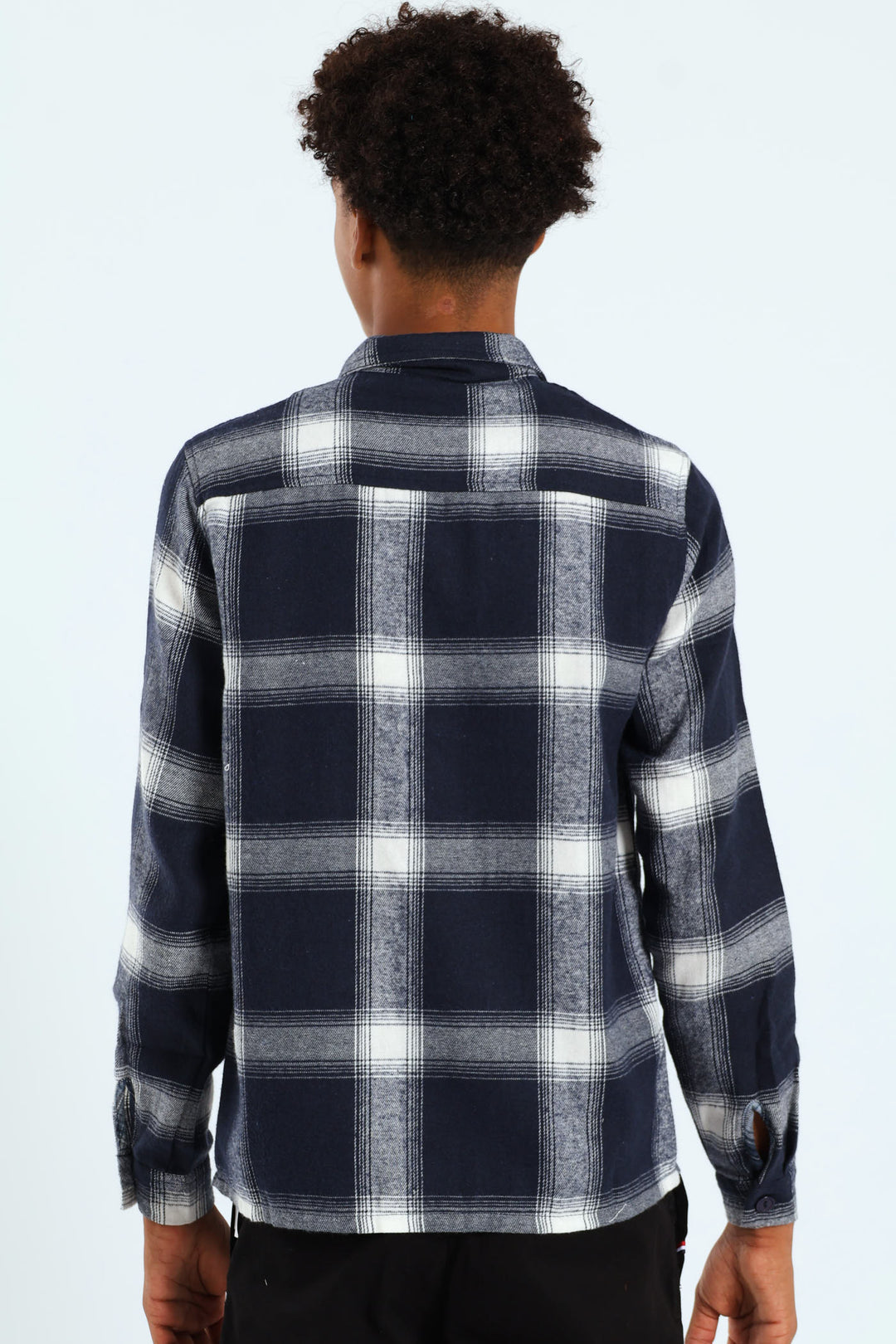 Boys Flannel Shirt - Navy