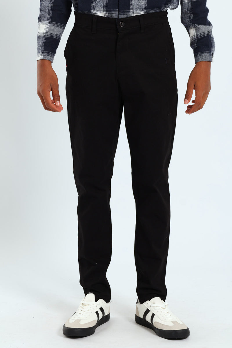 Boys Core Chino Pants - Black