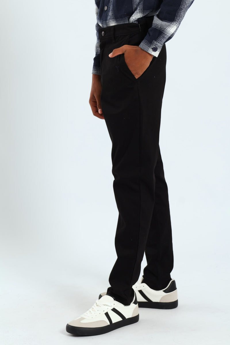 Boys Core Chino Pants - Black