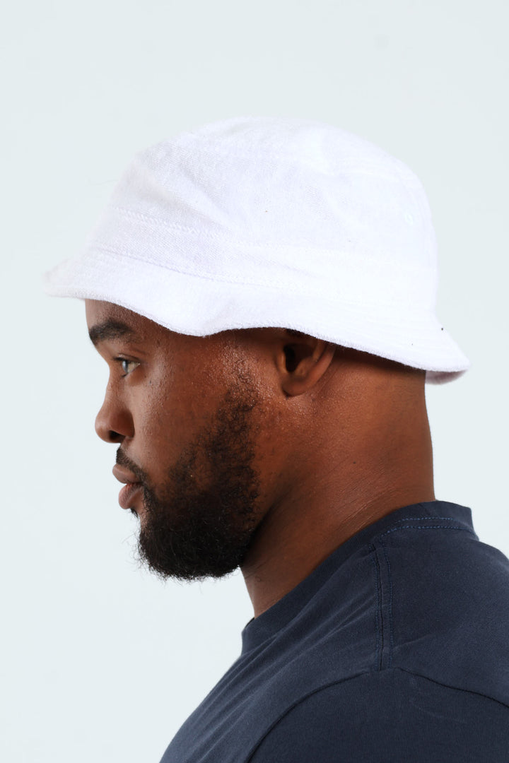 Toweling Bucket Hat - White