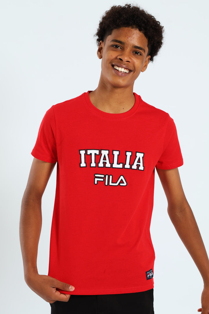 Boys Nicholas Tee - Red