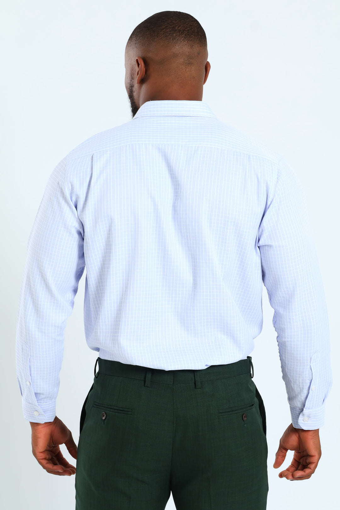 Window Pane Check Shirt - Light Blue