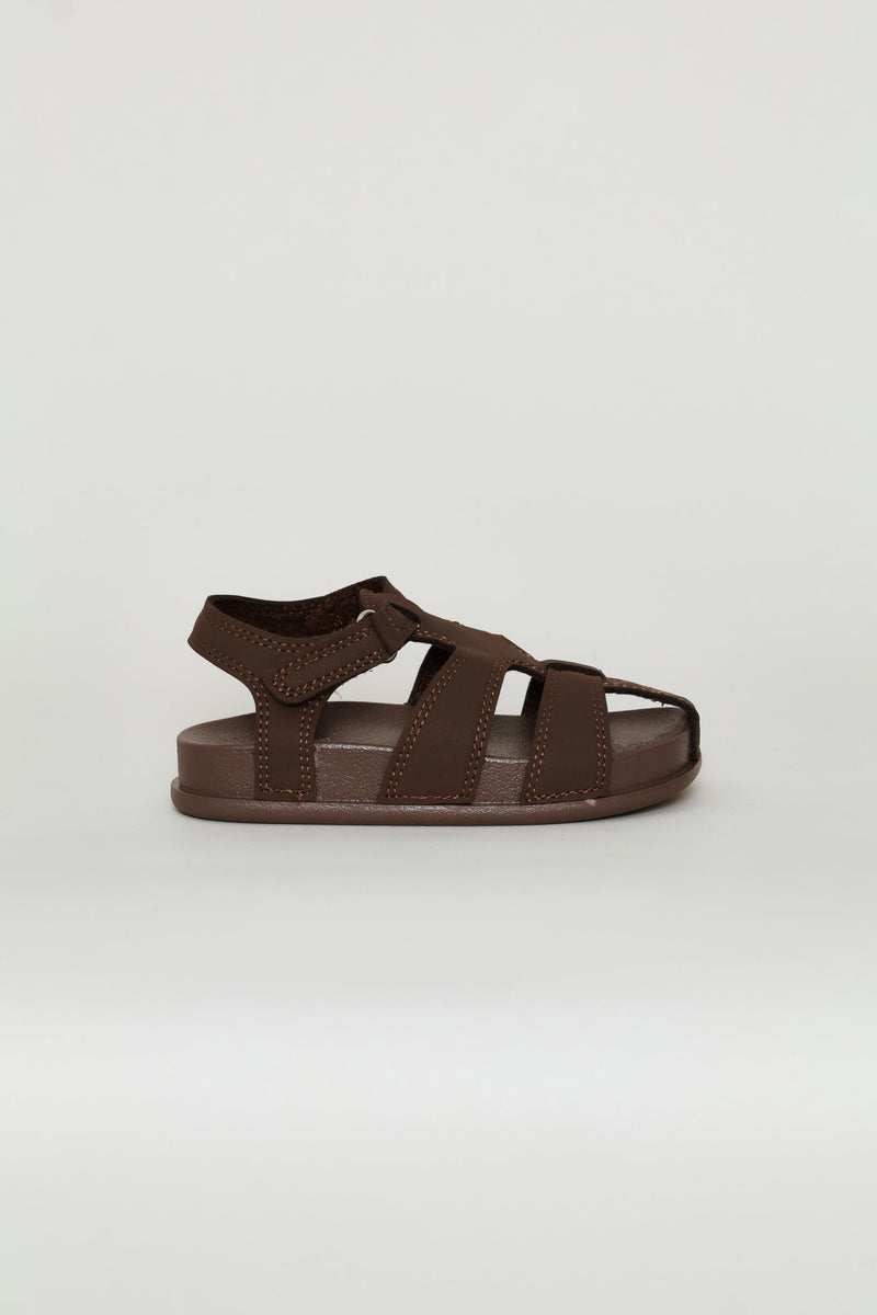 Pre-Boys Closed Toe Comfort Sandal - Brown