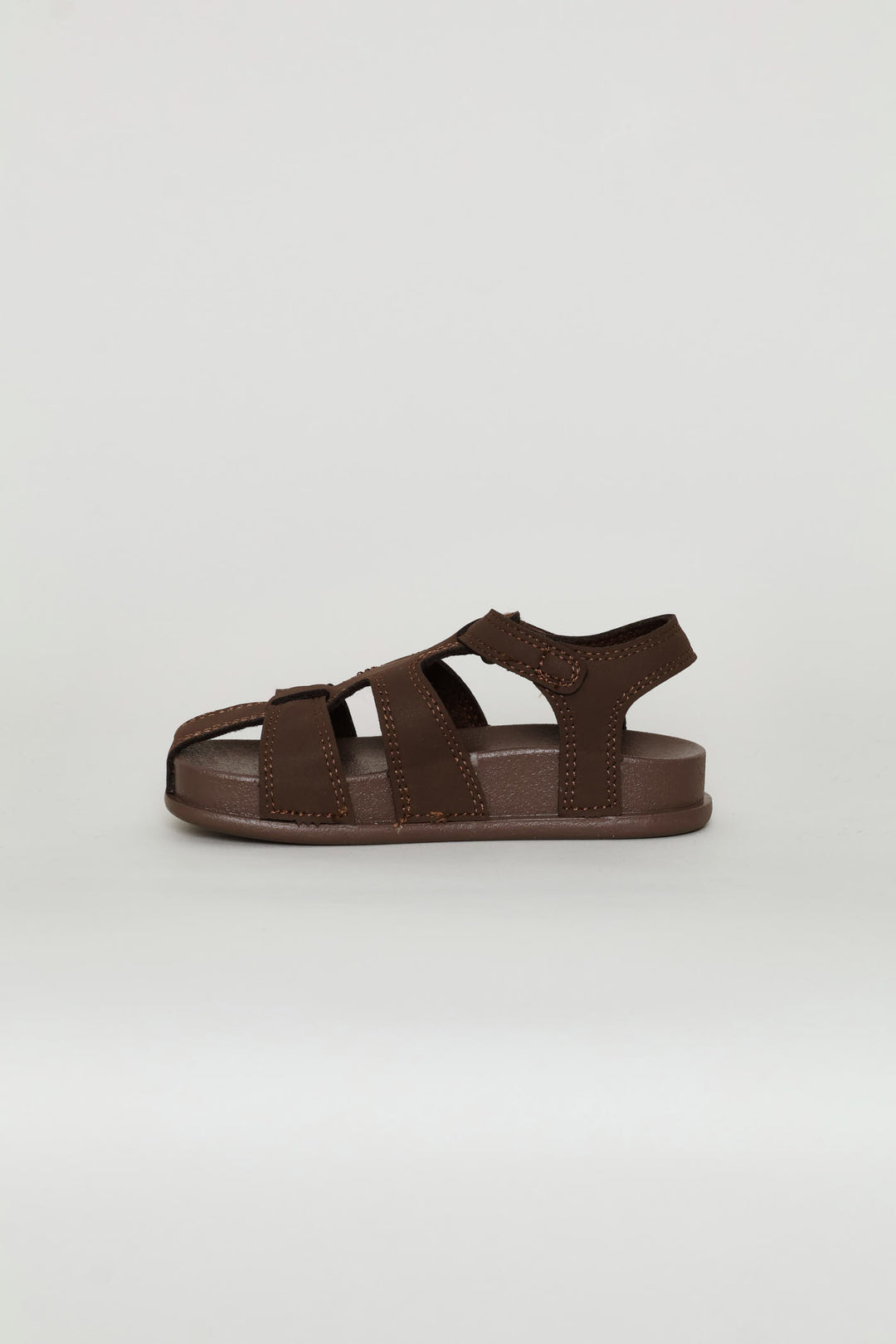Pre-Boys Closed Toe Comfort Sandal - Brown