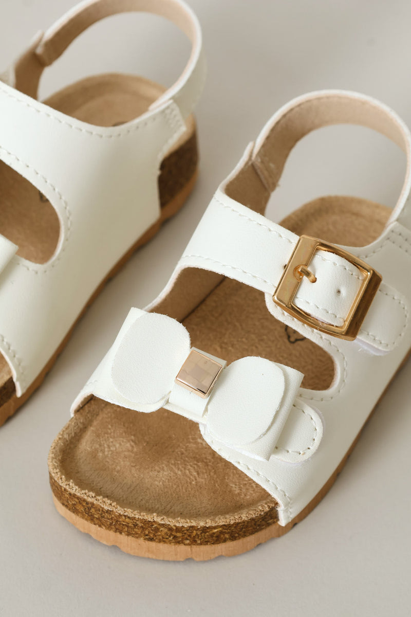 Baby Girls Bow Health Sandal - White