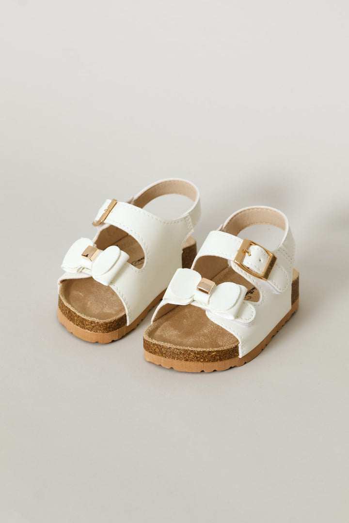 Baby Girls Bow Health Sandal - White