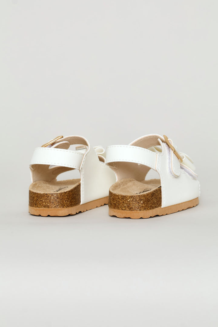 Baby Girls Bow Health Sandal - White