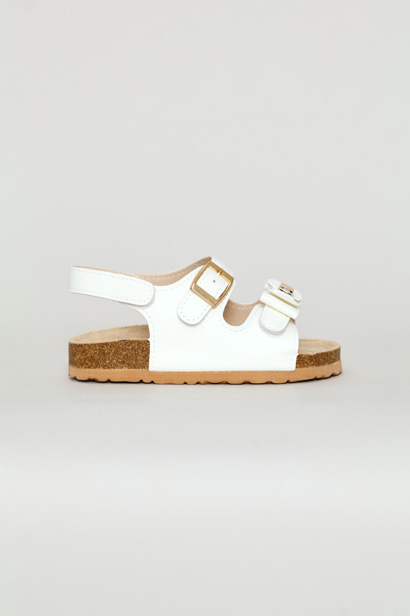 Pre-Girls Bow Health Sandal - White
