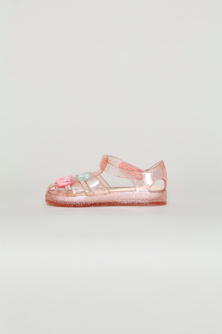 Pre-Girls Cherry Jelly Sandal - Pink