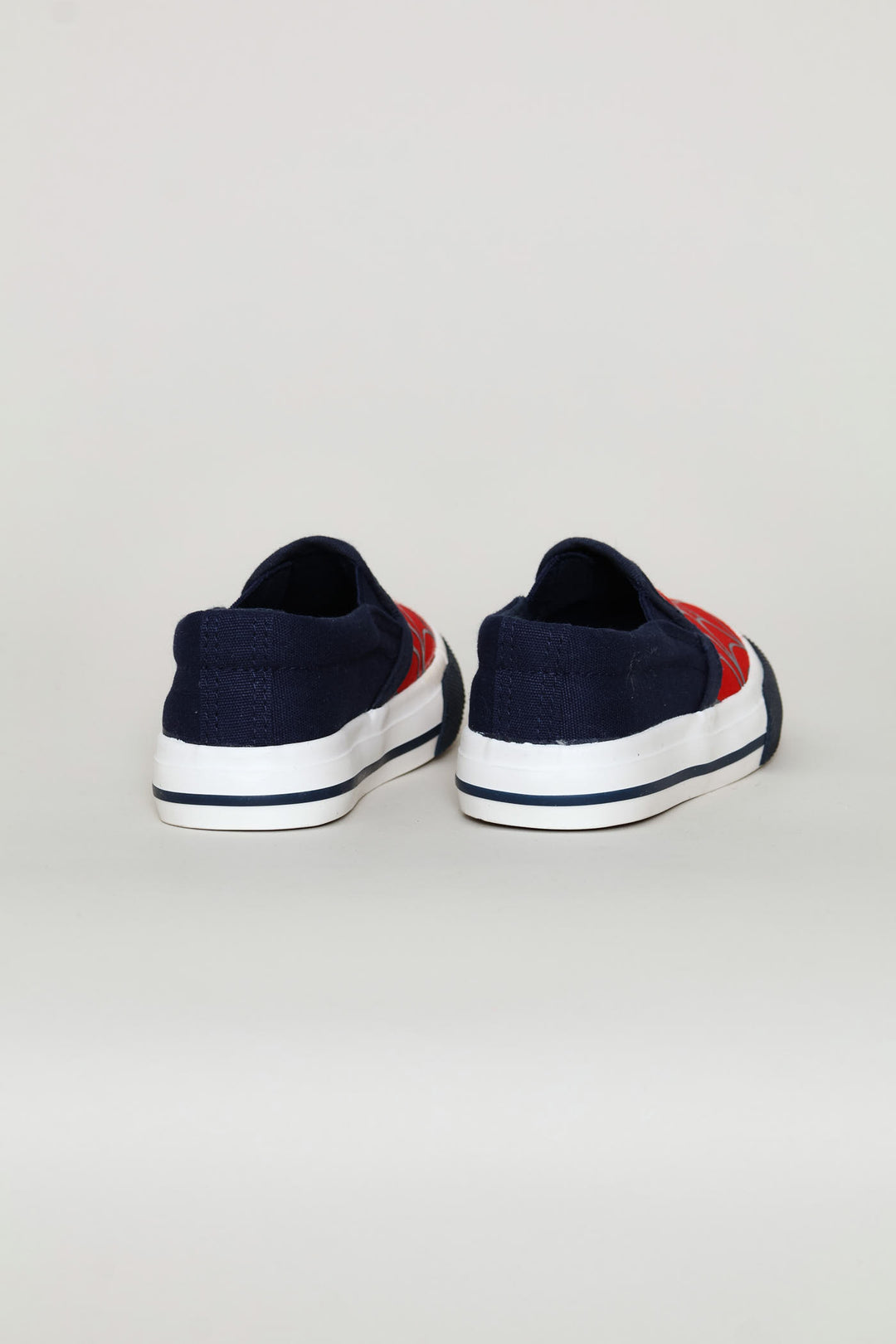Pre-Boys Web Slip On Sneaker - Navy/Red