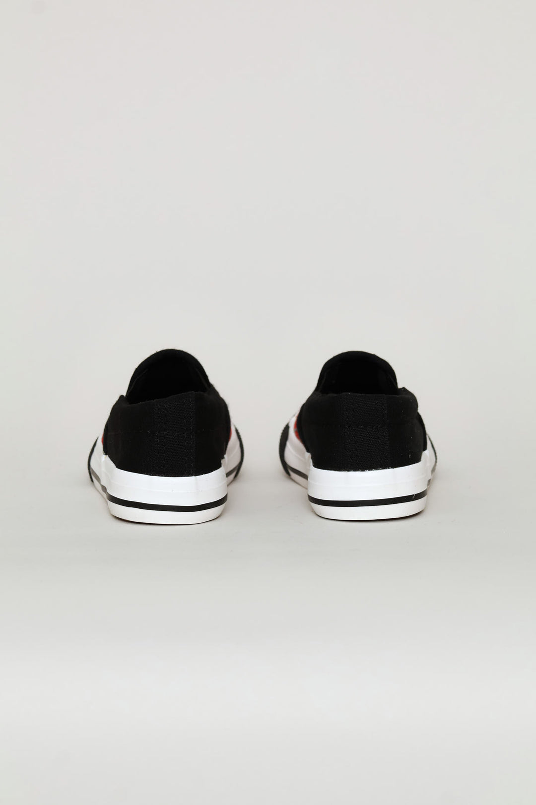 Pre-Boys Web Slip On Sneaker - Black/Red