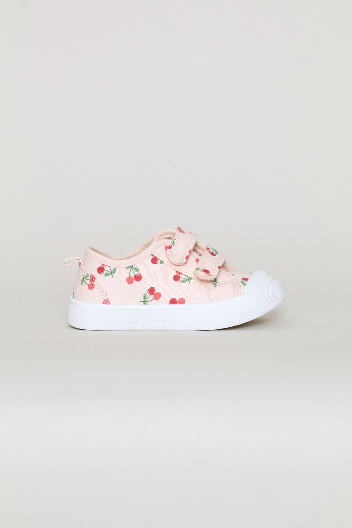 Pre-Girls Cherry Print Sneaker - Pink