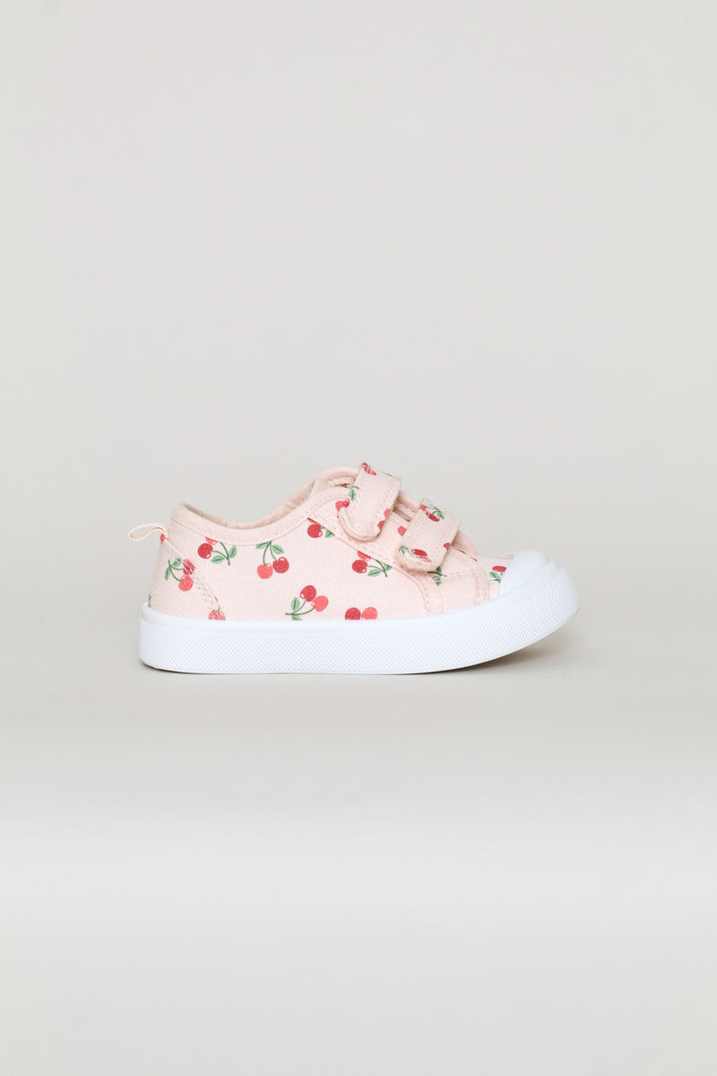 Pre-Girls Cherry Print Sneaker - Pink