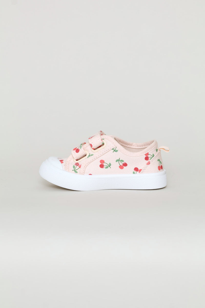 Pre-Girls Cherry Print Sneaker - Pink