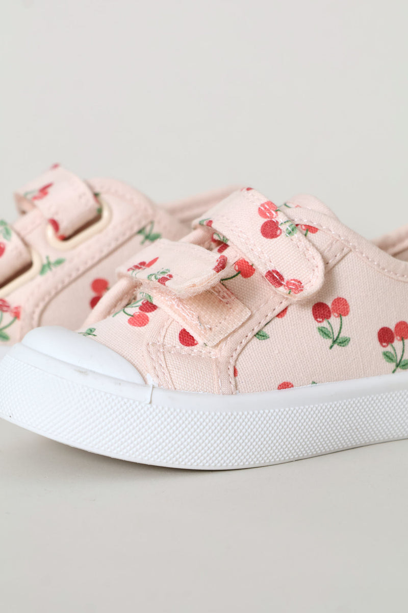 Pre-Girls Cherry Print Sneaker - Pink