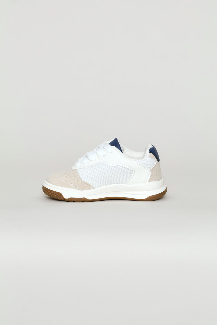 Pre-Boys Retro Sneaker - White/Grey