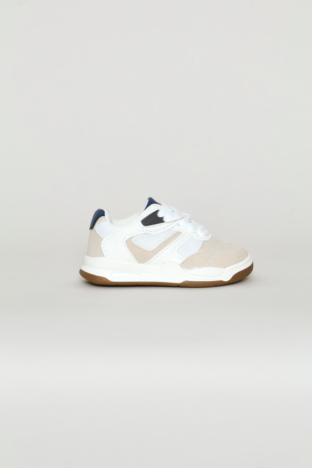 Pre-Boys Retro Sneaker - White/Grey
